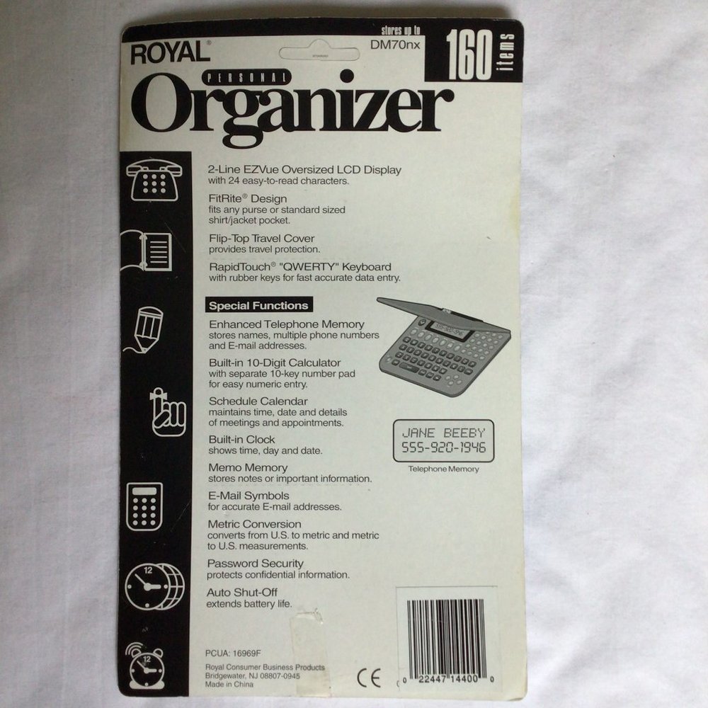 Royal - Electronic Personal Organizer Model DM70nx - Picture 2 of 4